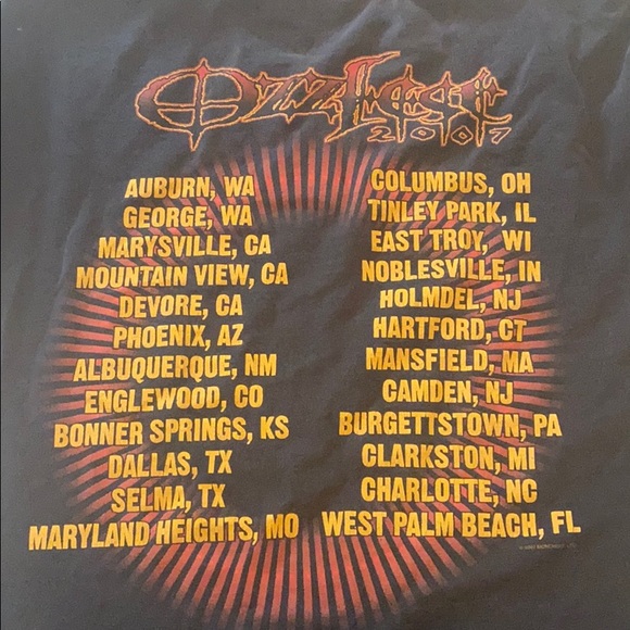 OzzFest 2007 vintage tee - Picture 3 of 3